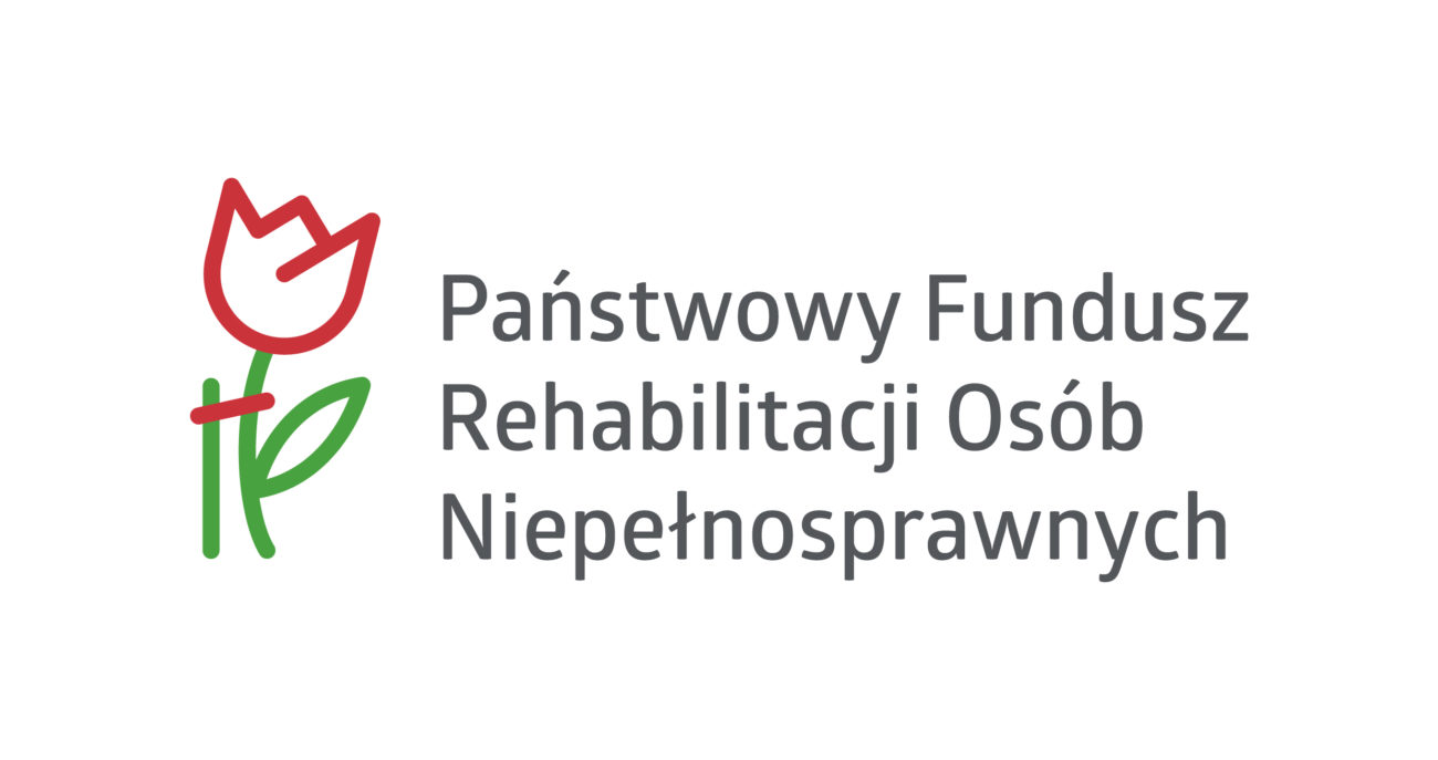 Projekt realizowany jest dzięki dofinansowaniu z Państwowego Funduszu Rehabilitacji Osób Niepełnosprawnych. 